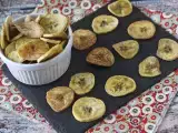 Keripik pisang raja yang dipanggang dalam oven, foto 1