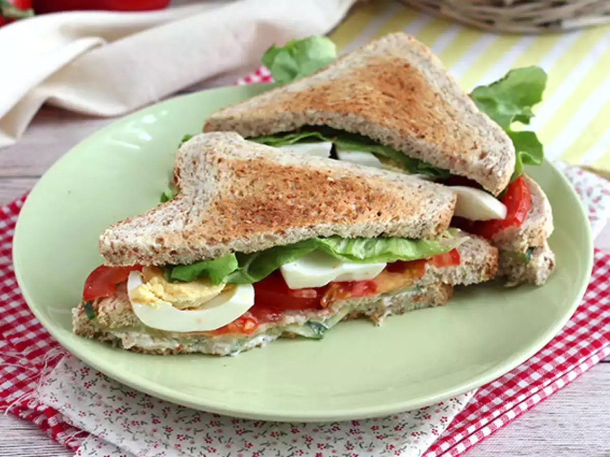 Klub sandwich vegetarian - foto 4