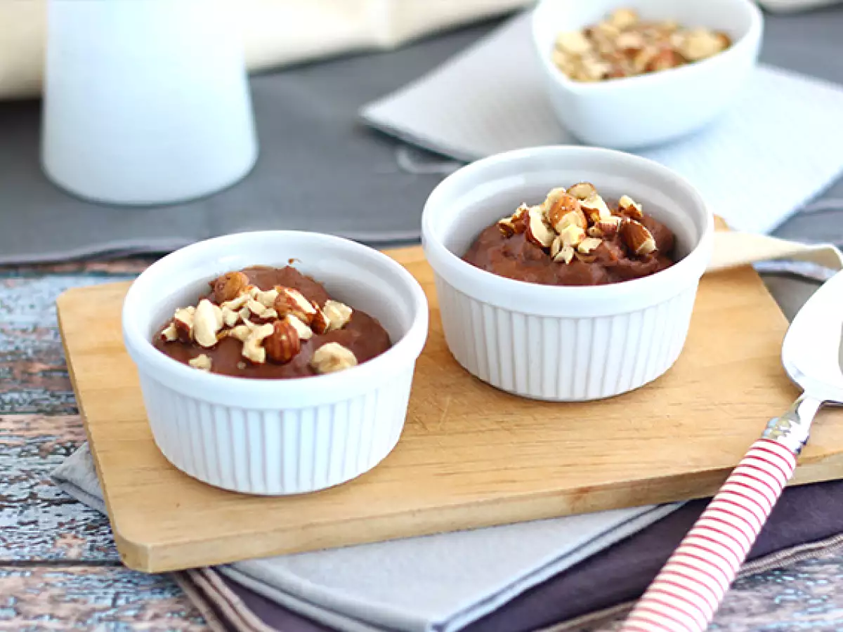 Krim hazelnut (makanan penutup vegan dan bebas gluten) - foto 2