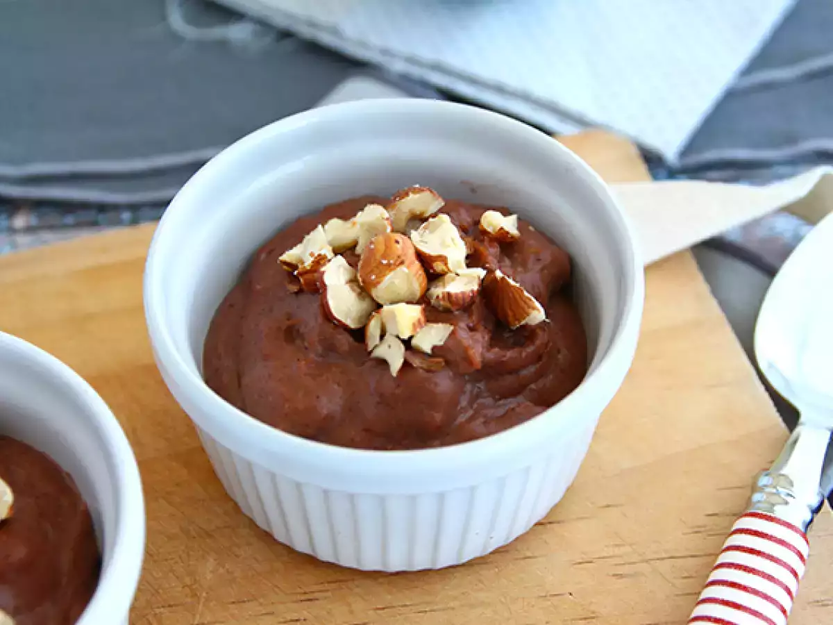 Krim Kacang Hazel (Dessert Vegan dan Bebas Gluten)