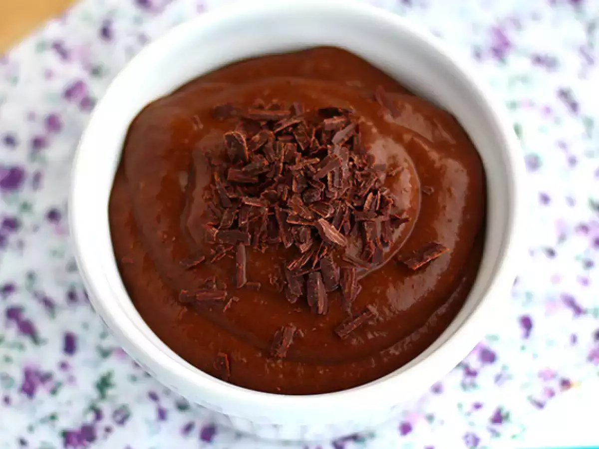 Krim pencuci mulut vegan - Cokelat, pisang, alpukat - foto 2