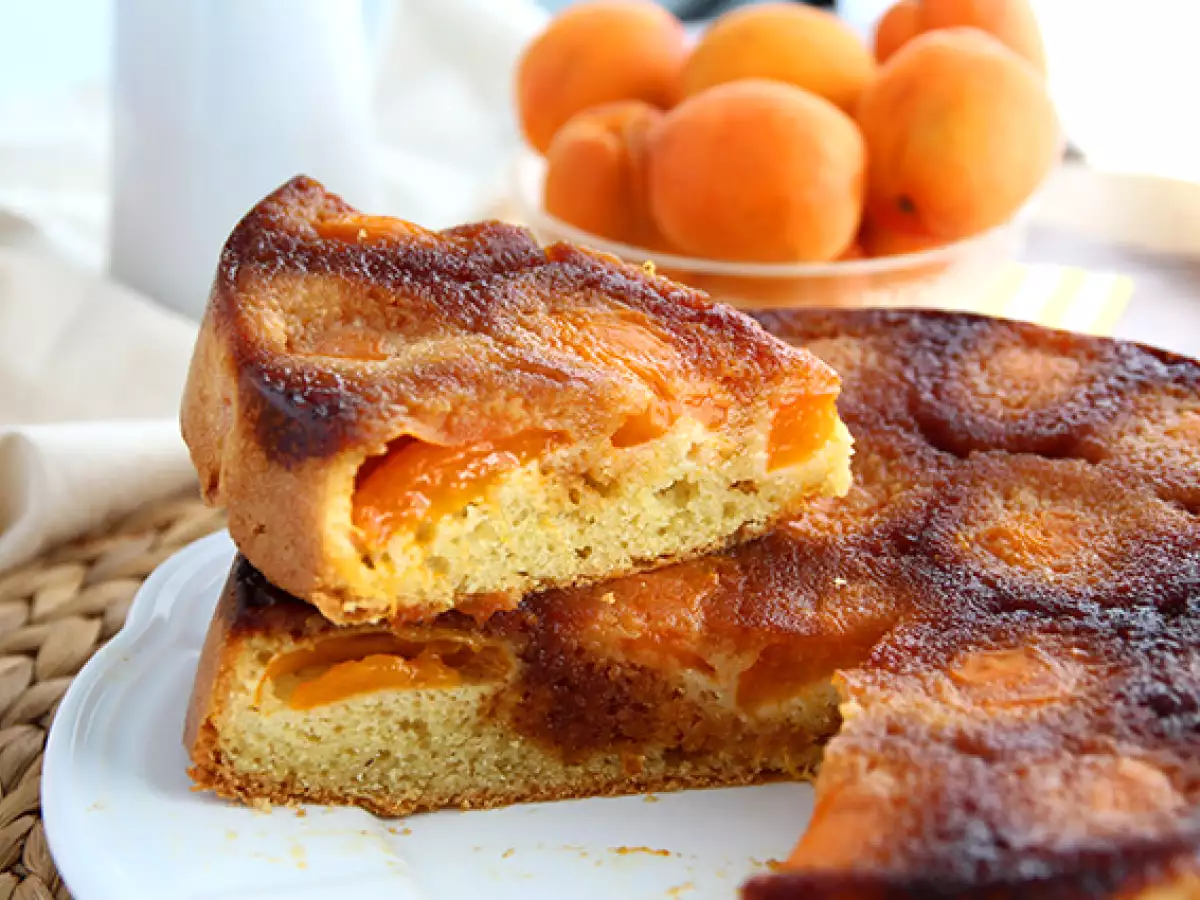Kue Aprikot Terbalik Sederhana dan Cepat - foto 2