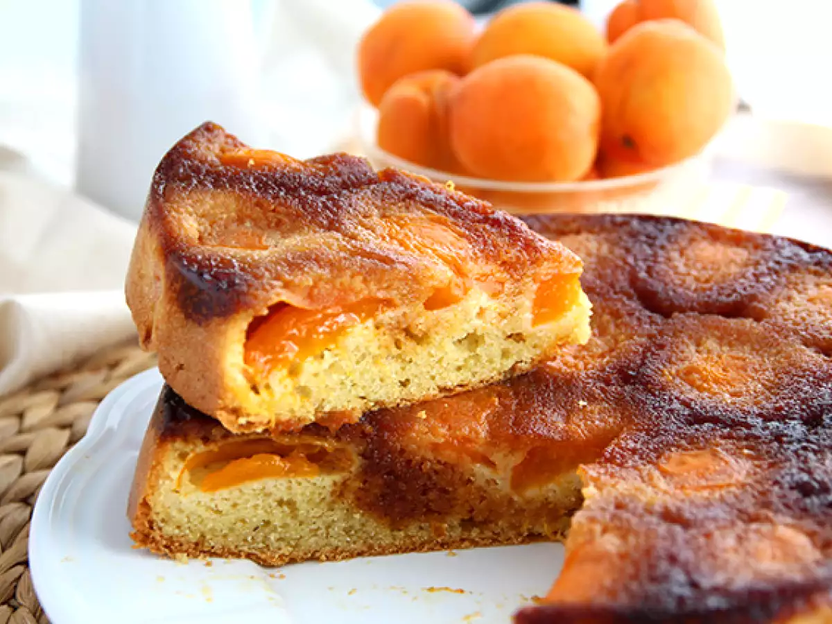 Kue aprikot yang cepat dan mudah - foto 2