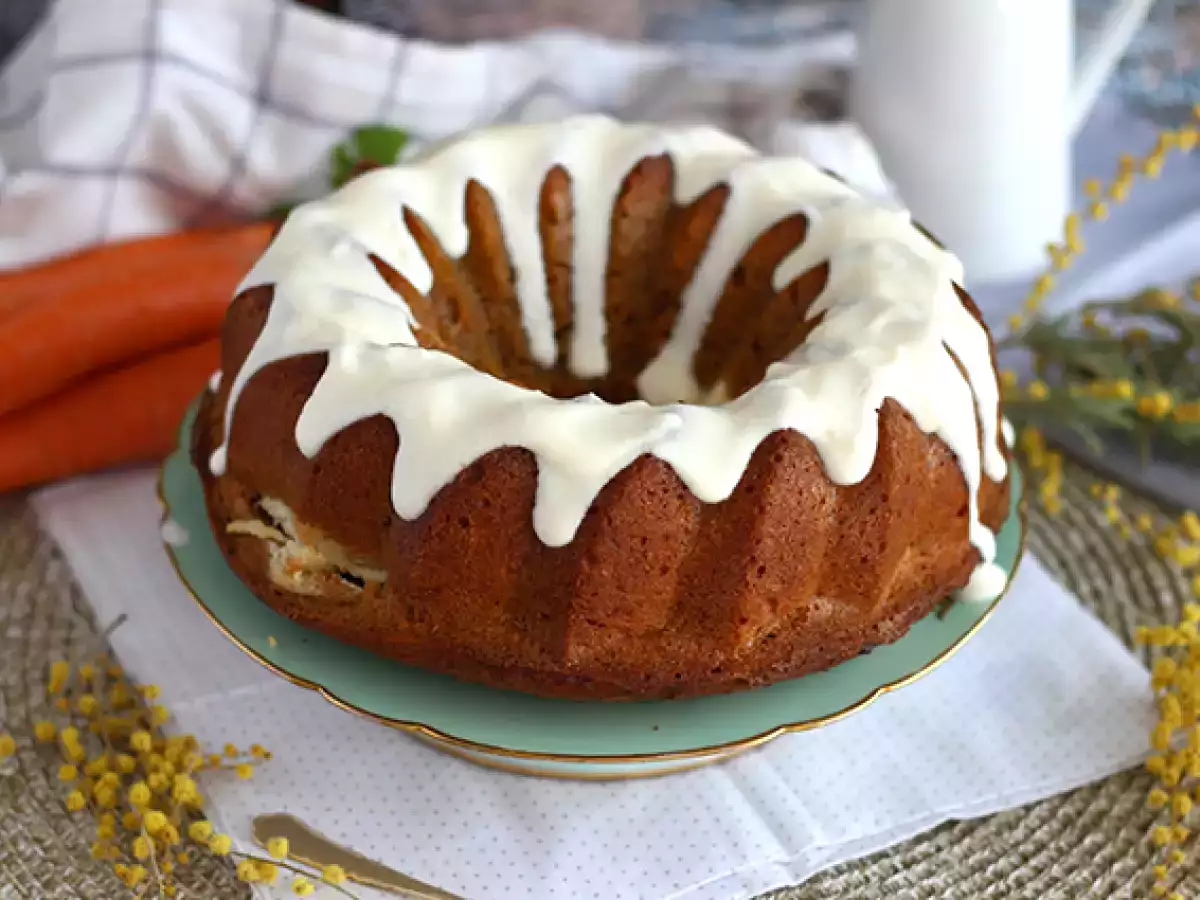 Kue bolu wortel dengan isian kue keju - foto 2