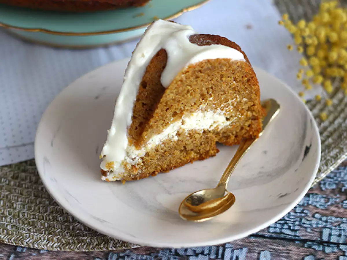 Kue bolu wortel dengan isian kue keju - foto 6