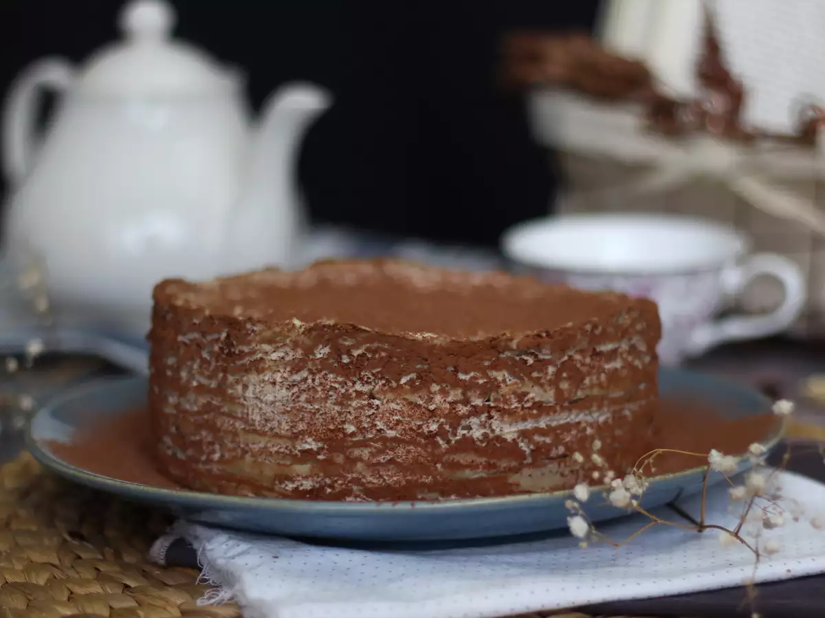 Kue Crepe Tiramisu dengan Kopi dan Kakao - foto 2