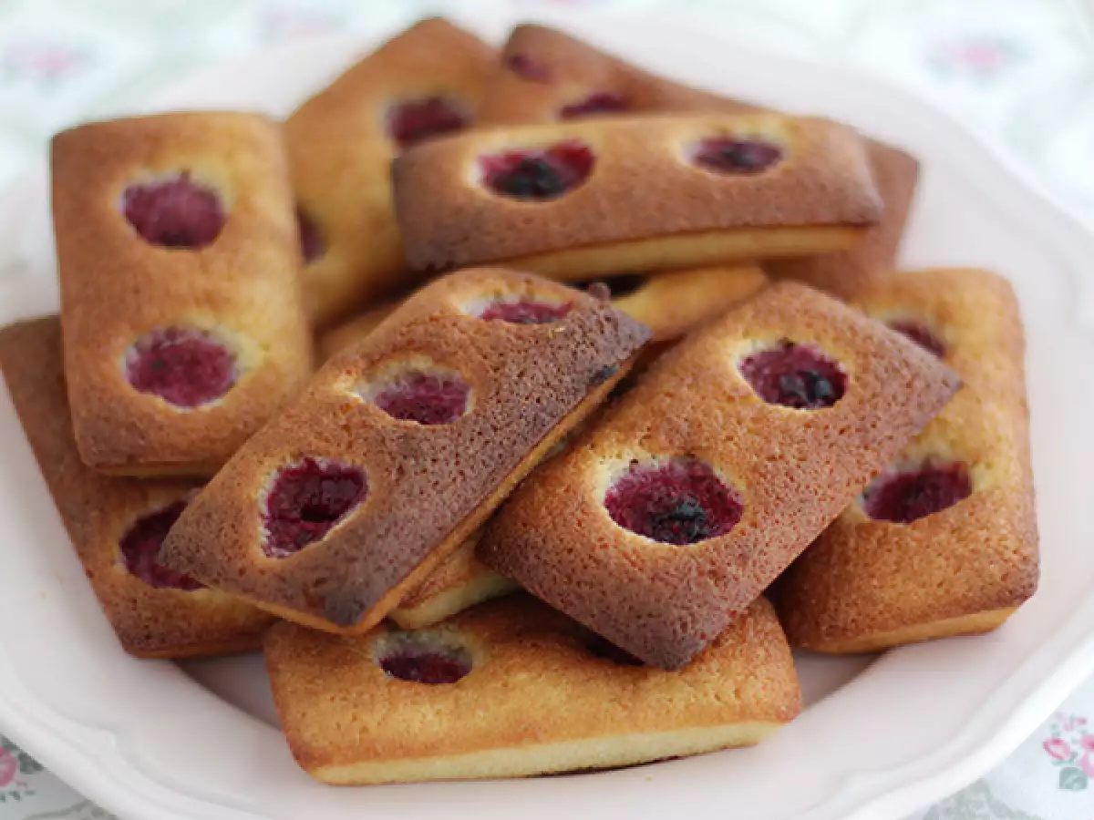 Kue financier rasberi yang super mudah! - foto 4