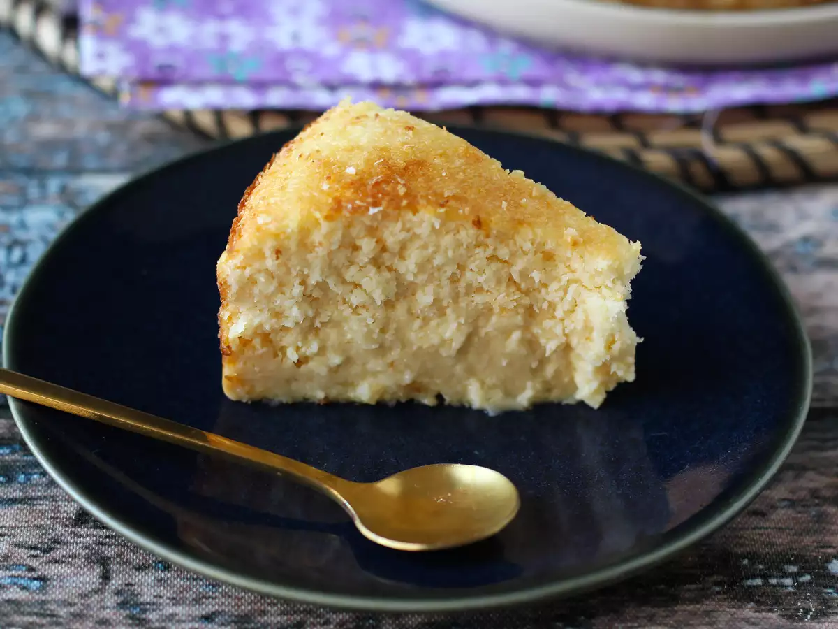Kue flan kelapa dan susu kental manis, mudah dibuat dan lembut di mulut - foto 3