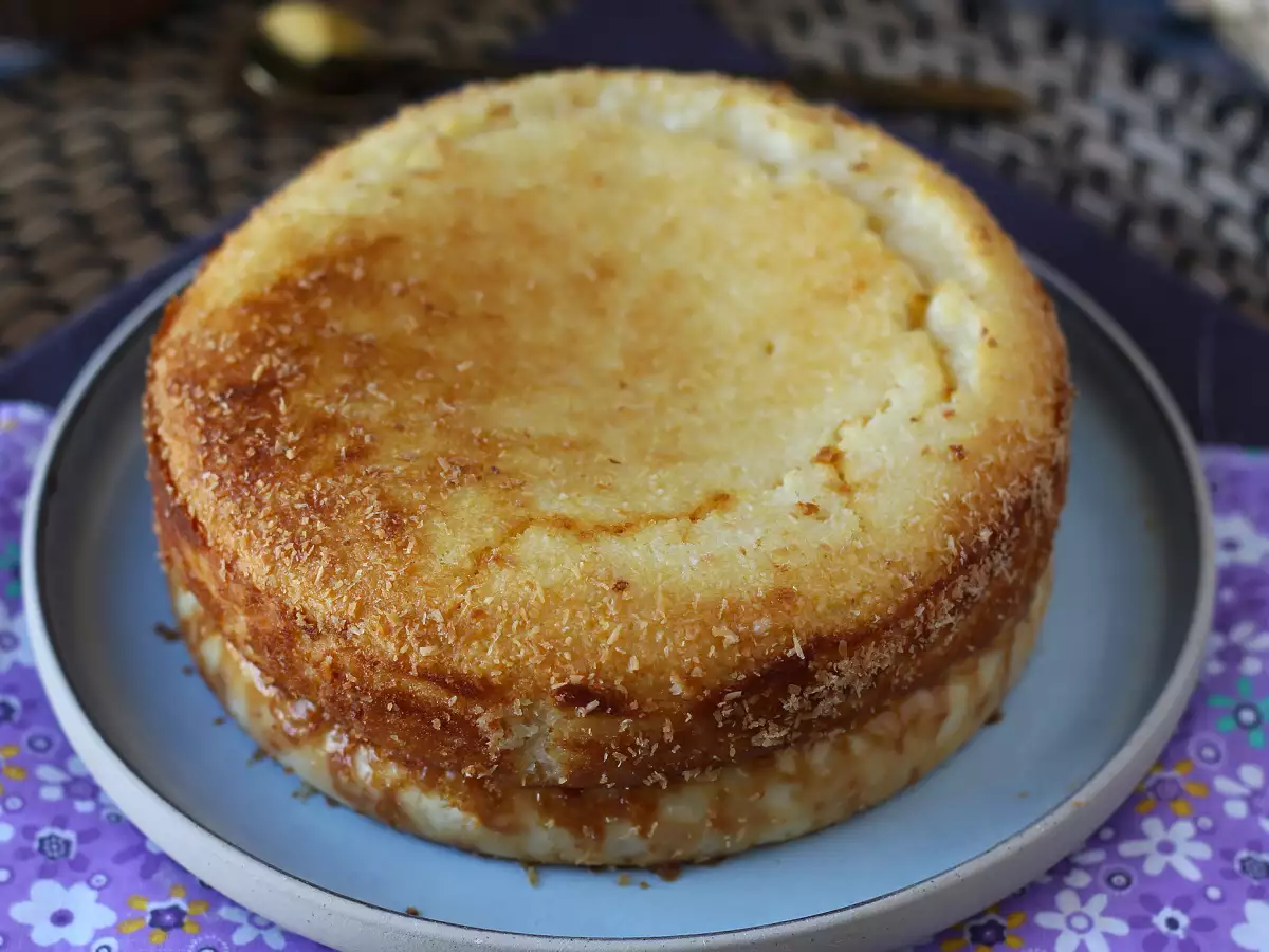 Kue flan kelapa dan susu kental manis, mudah dibuat dan lembut di mulut - foto 4