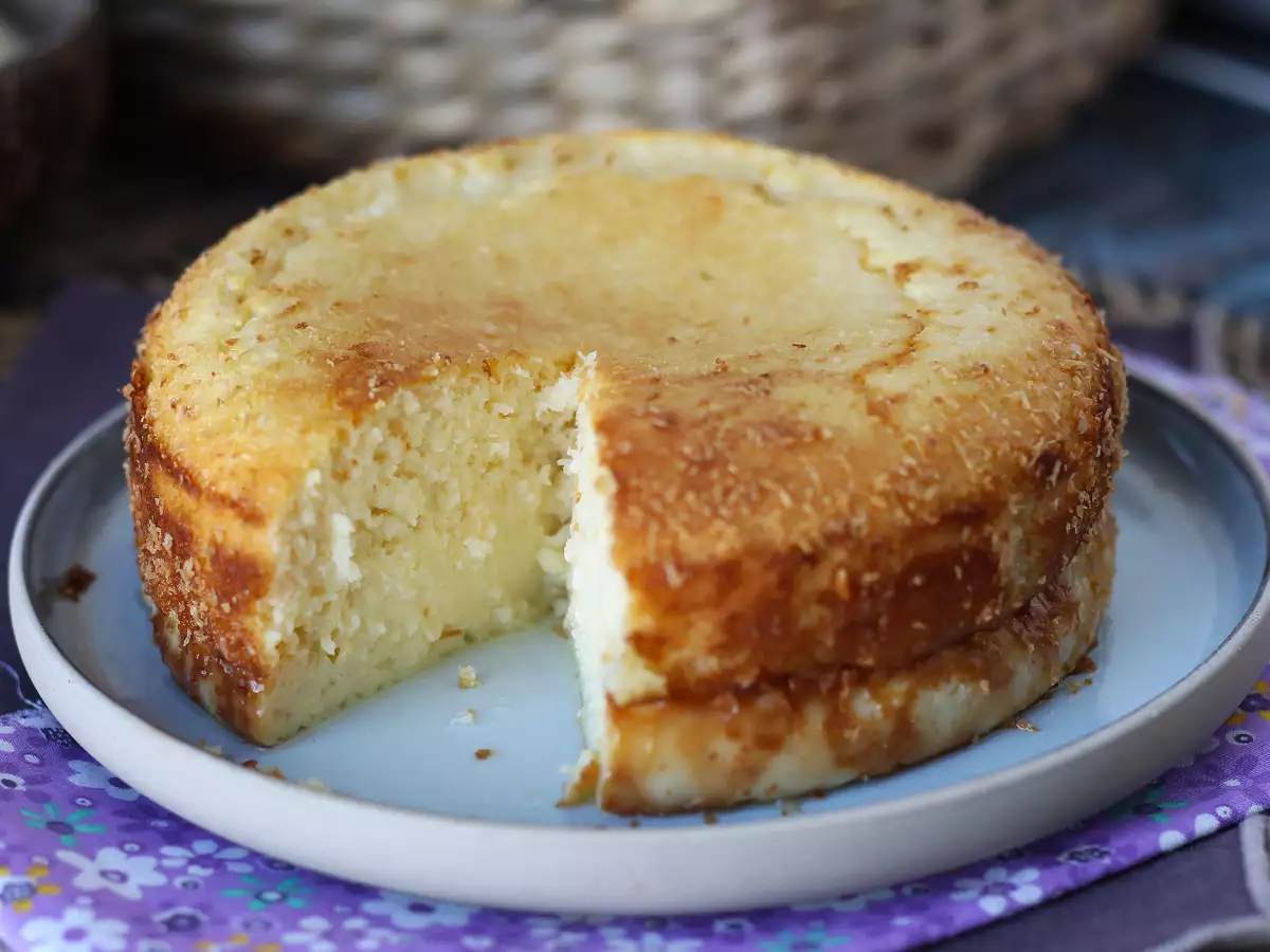 Kue flan kelapa dan susu kental manis, mudah dibuat dan lembut di mulut - foto 5