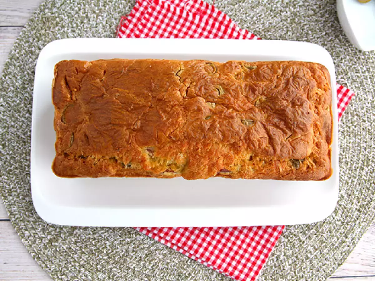 Kue ham dan keju dengan buah zaitun hijau - foto 5