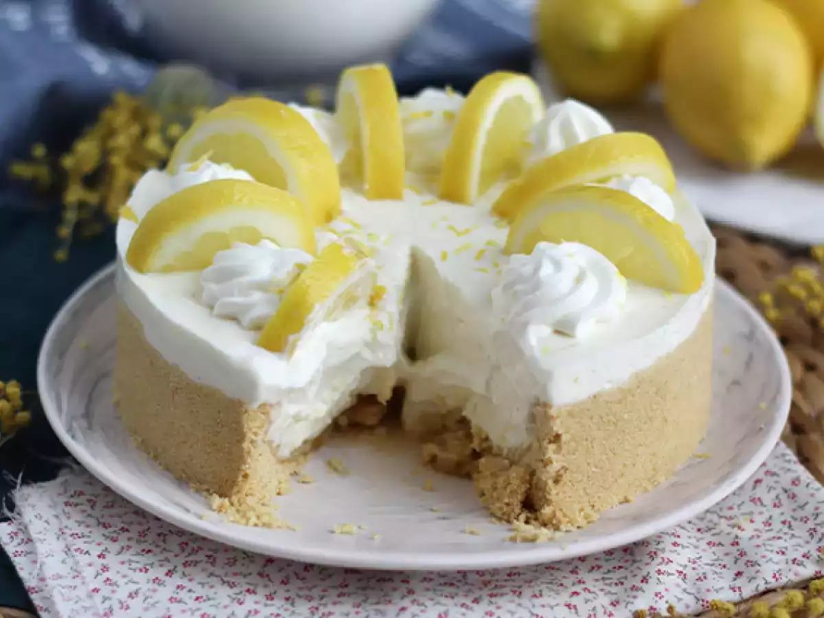 Kue keju lemon tanpa panggang - foto 7