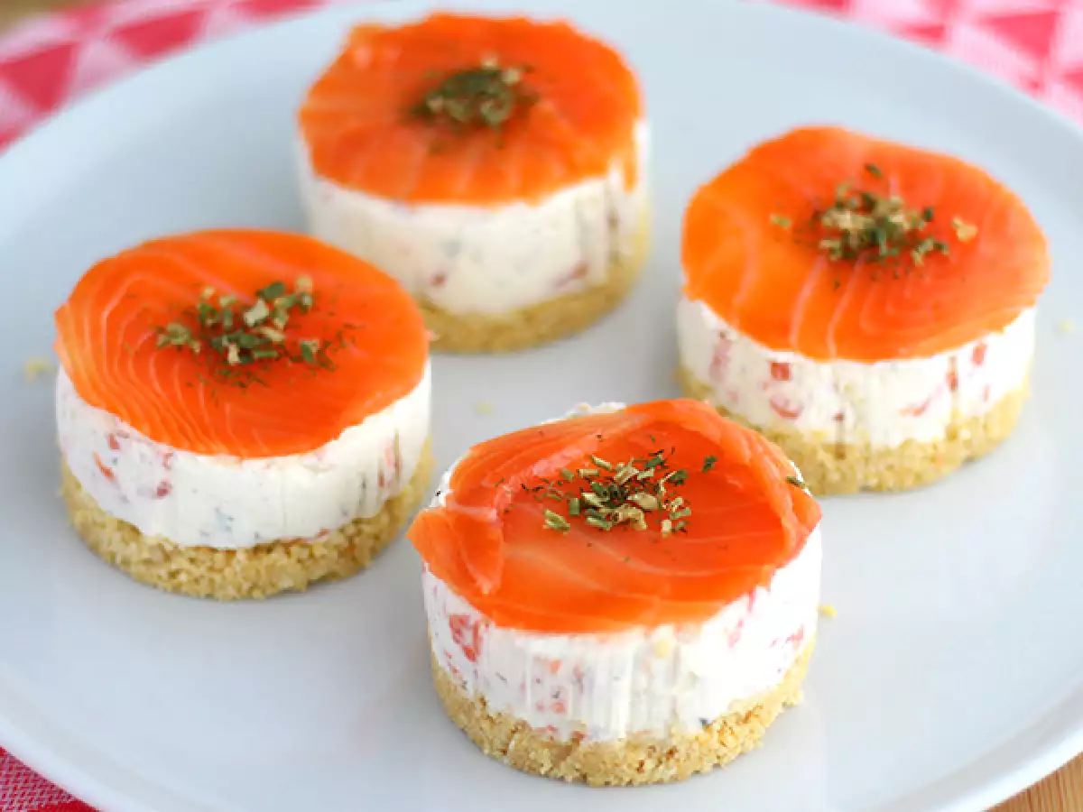 Kue keju salmon asin - foto 2