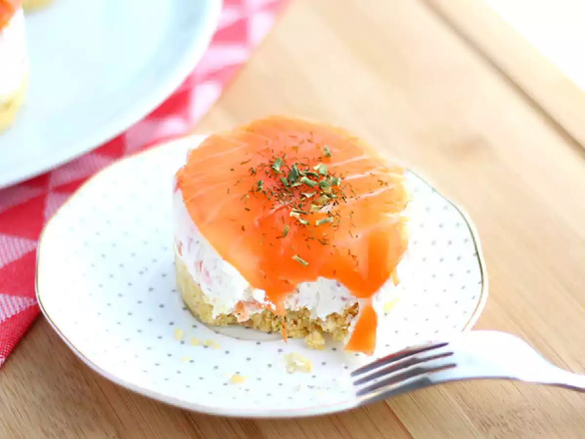 Kue keju salmon asin - foto 4