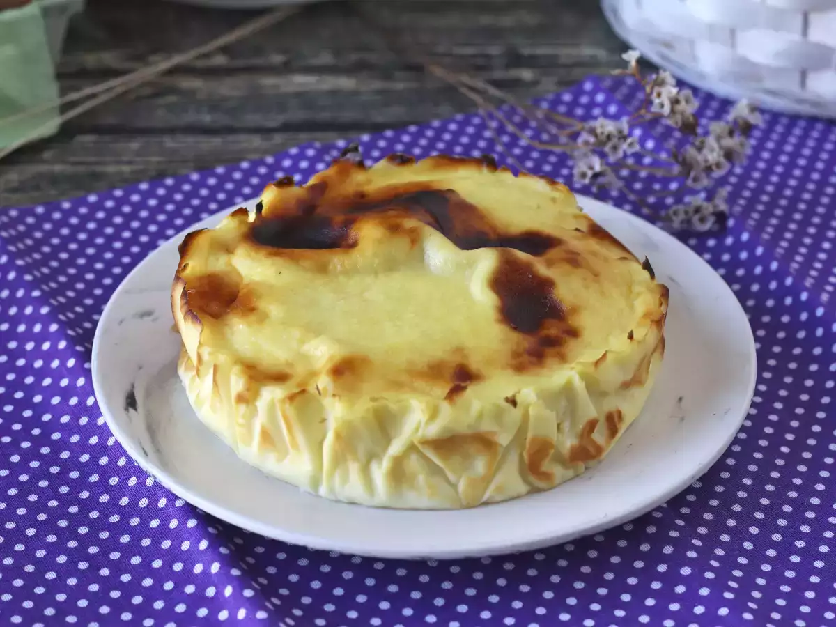 Kue keju yang sehat dalam penggorengan udara - foto 4