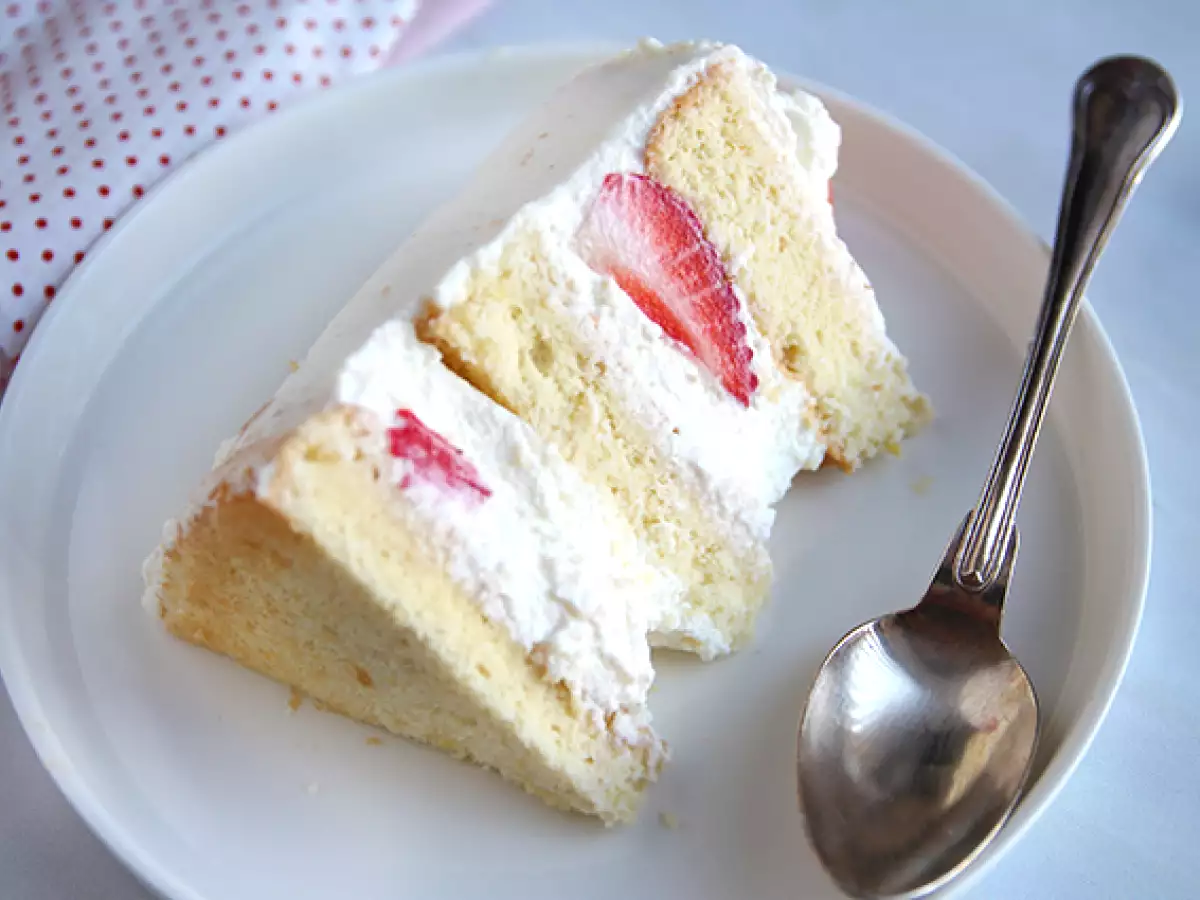 Kue Lapis Stroberi dengan Krim Mascarpone - foto 2
