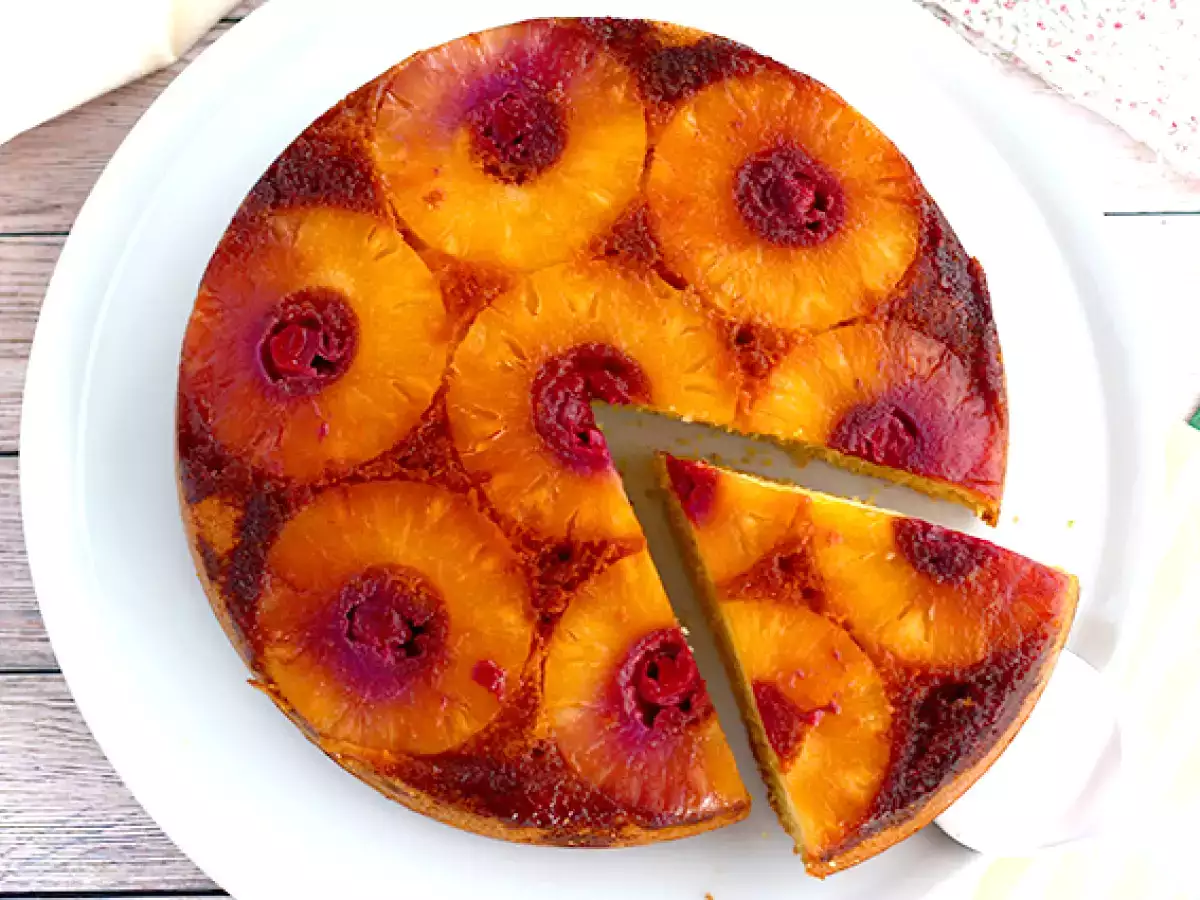 Kue nanas terbalik yang mudah - foto 2