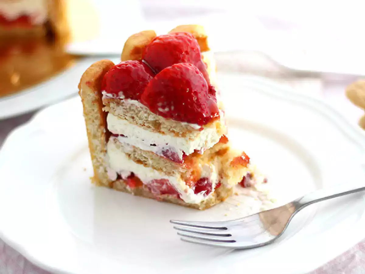 Kue pendek stroberi yang cepat dan mudah - foto 3