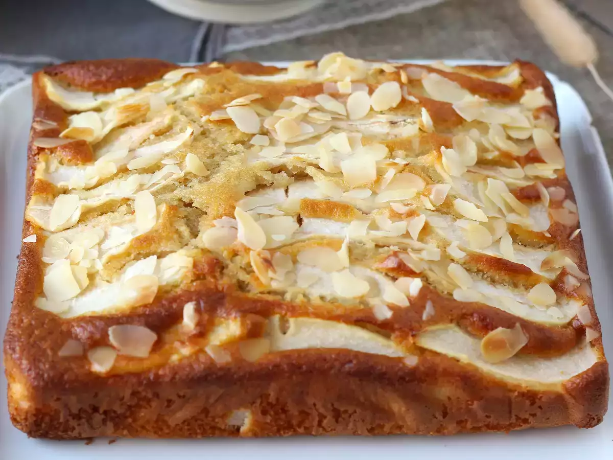 Kue pir yang mudah dibuat dan lembut dengan kacang almond - foto 2