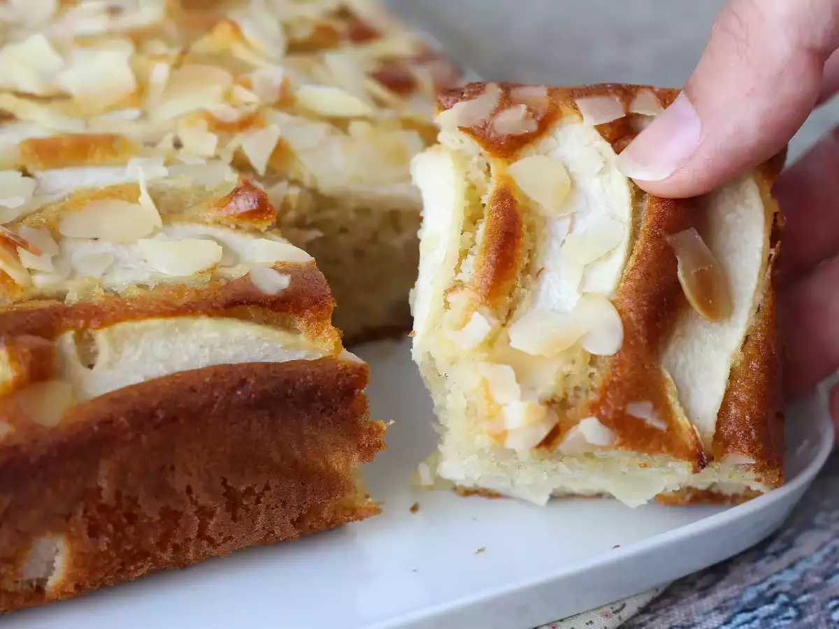 Kue pir yang mudah dibuat dan lembut dengan kacang almond - foto 6