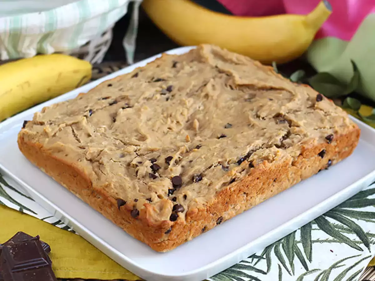 Kue pisang dan chocolate chip - Vegan dan Bebas Gluten