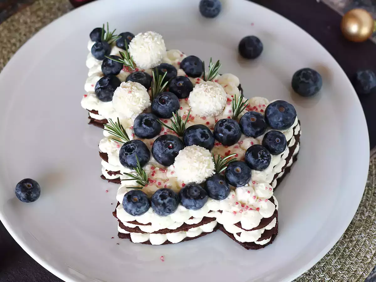 Kue tart pohon Natal: satu-satunya resep yang bisa menggantikan batang kayu! - foto 4