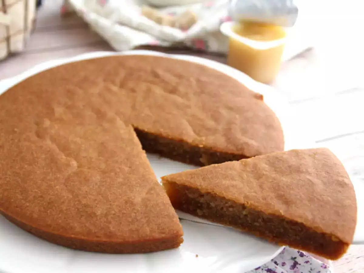 Kue yoghurt kedelai dengan saus apel (vegan dan bebas gluten) - foto 3