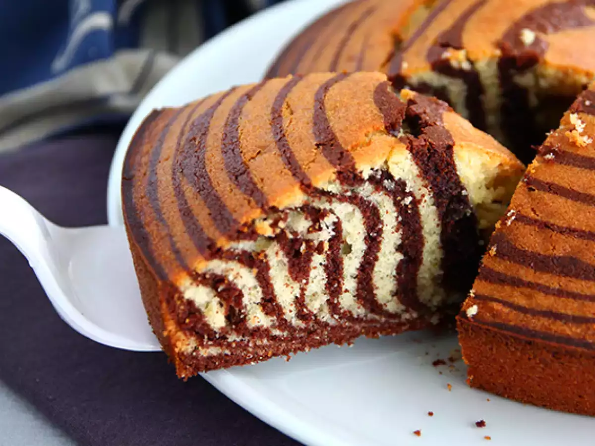 Kue Zebra, Kue Marmer Eksotis (Kue Marmer Italia) - foto 3