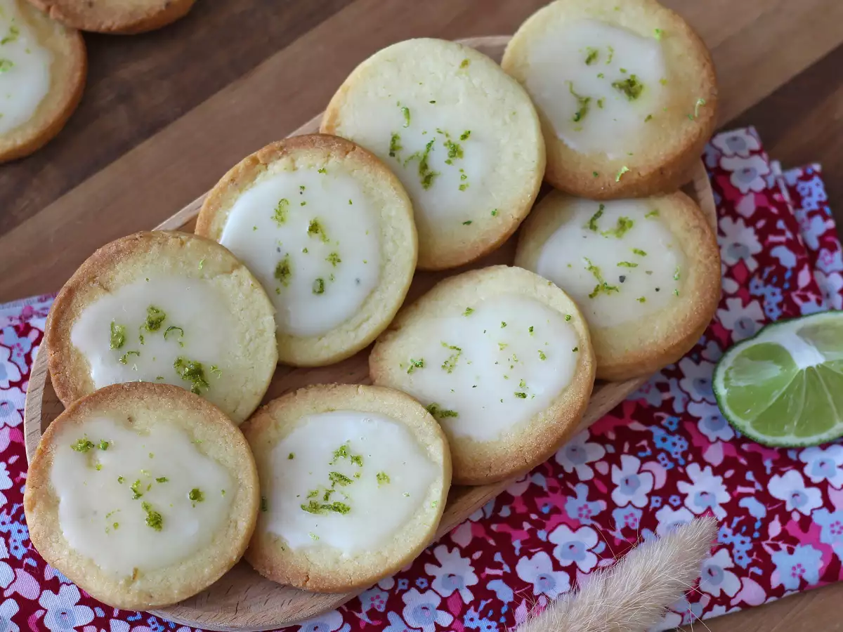 Kukis mentega jeruk nipis dengan glasir - foto 2