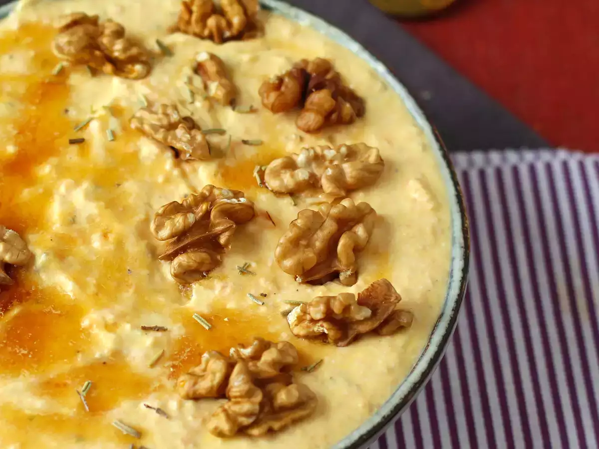 Labu dan feta pate yang lembut dengan sentuhan madu - foto 2