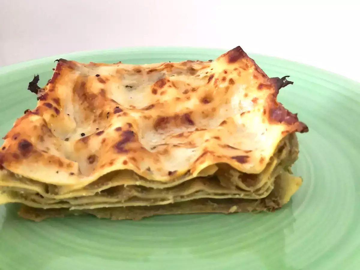 Lasagna dengan artichoke dan keju ricotta - foto 2