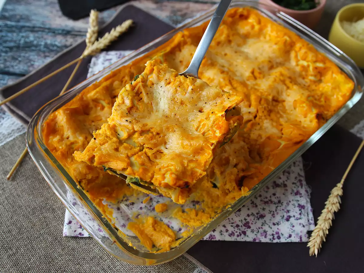 Lasagna dengan labu butternut, bayam, dan ricotta - foto 3