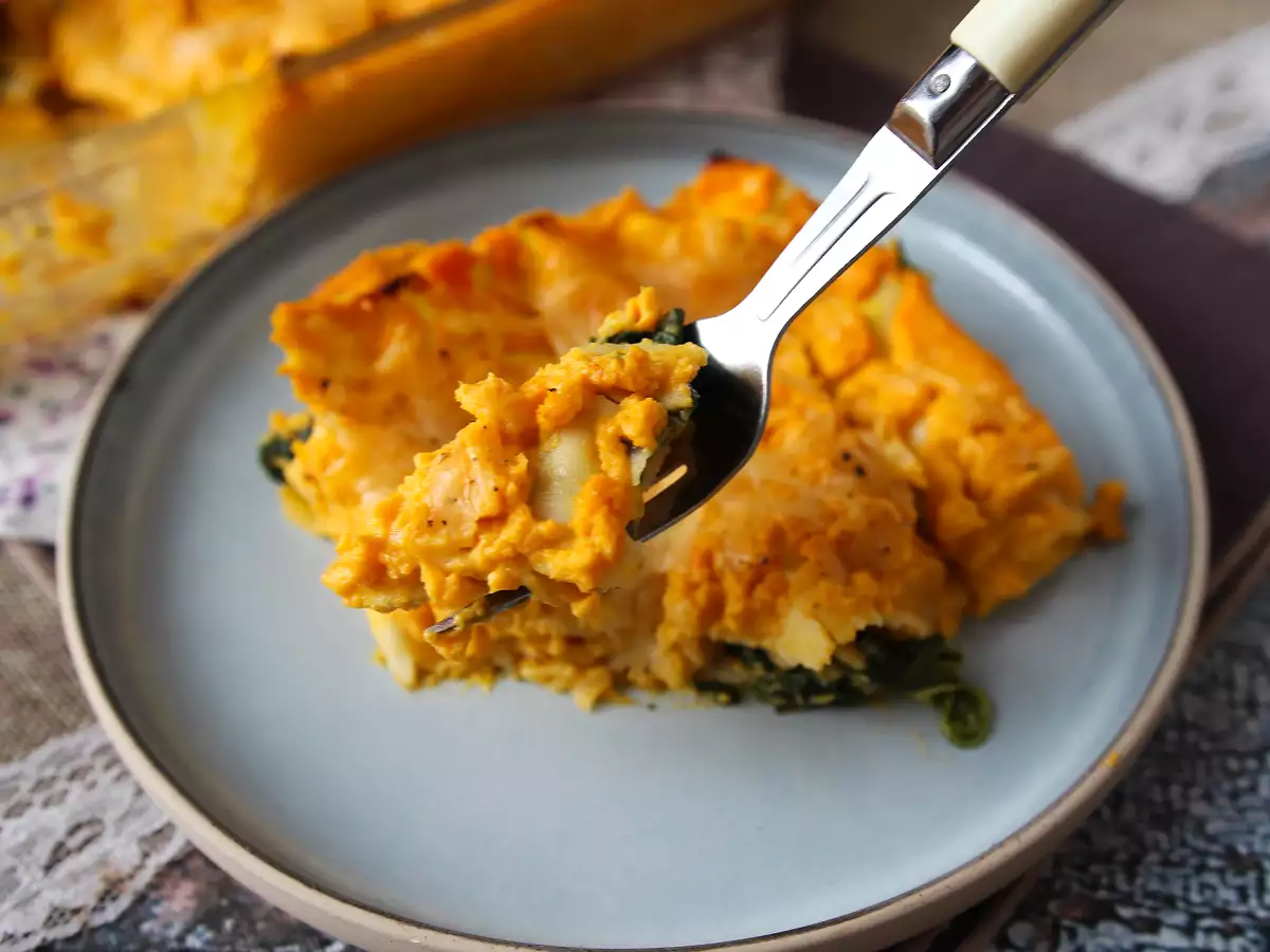 Lasagna dengan labu butternut, bayam, dan ricotta - foto 5