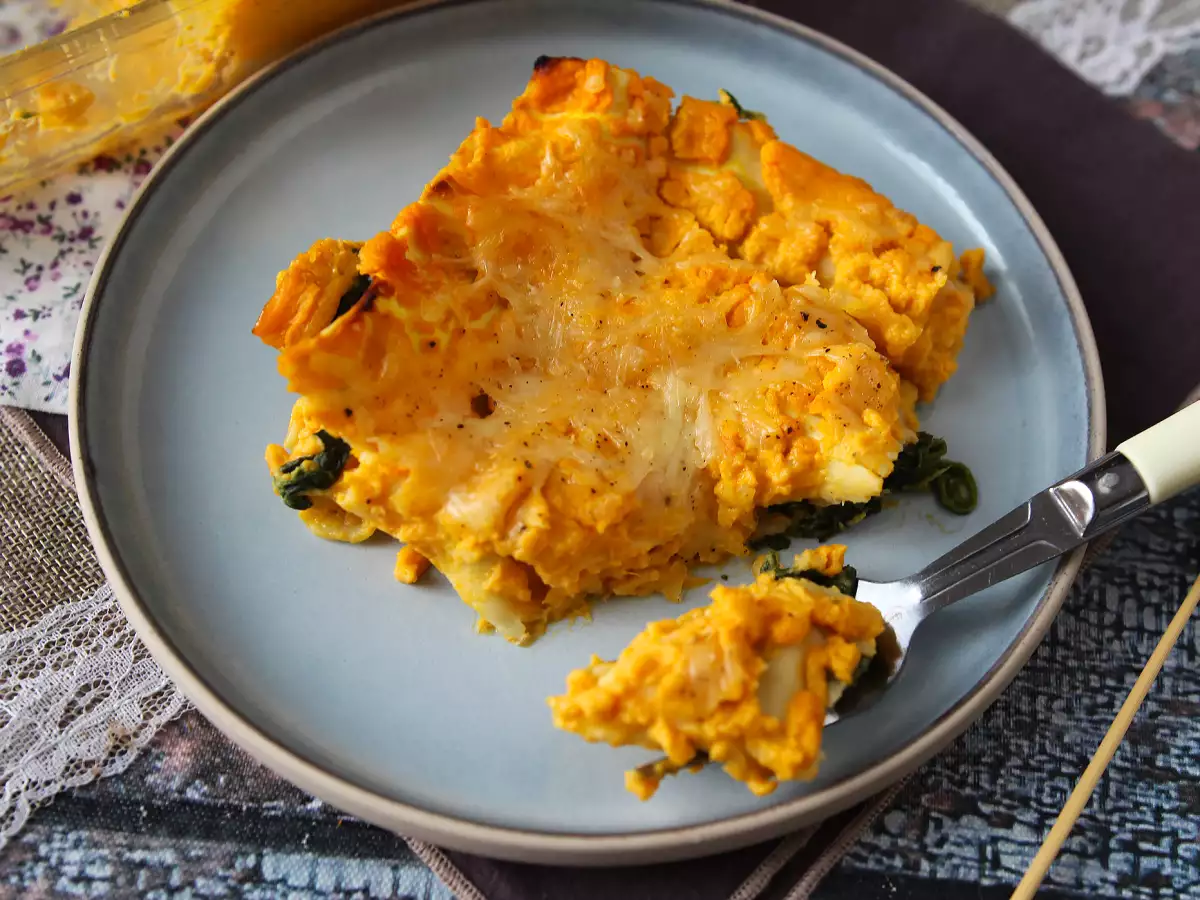 Lasagna dengan labu butternut, bayam, dan ricotta - foto 6