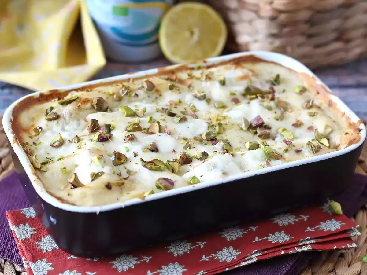 Lasagna salmon dengan burrata dan pistachio yang lembut dan renyah - foto 4
