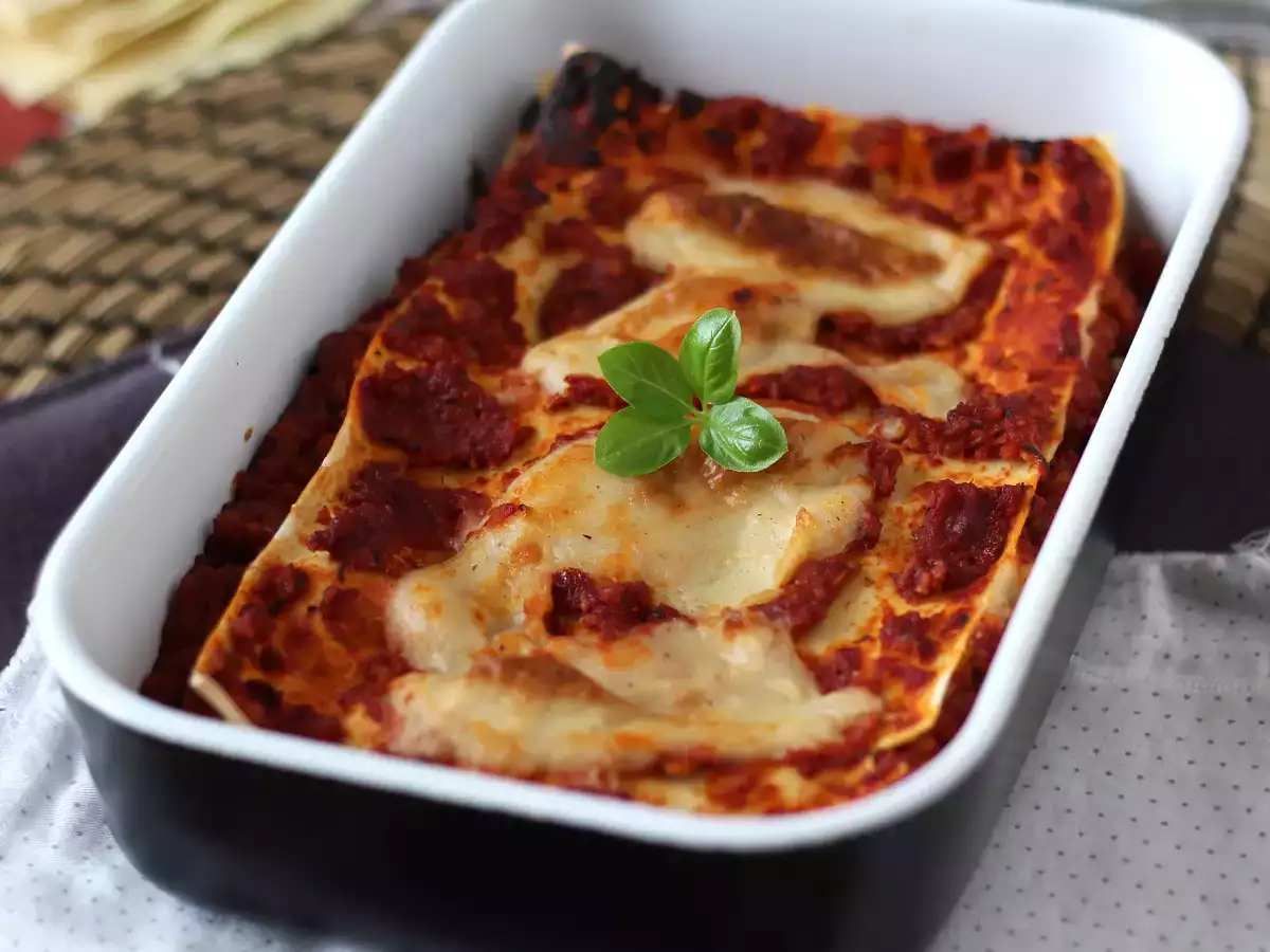 Lasagna vegetarian (Anda tidak akan percaya!) - foto 4