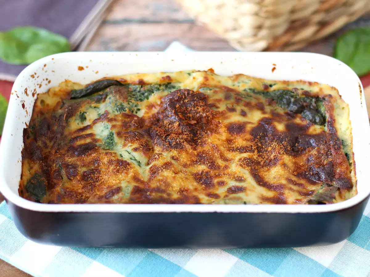 Lasagna Vegetarian Bayam dan Tahu dengan Air Fryer - foto 3