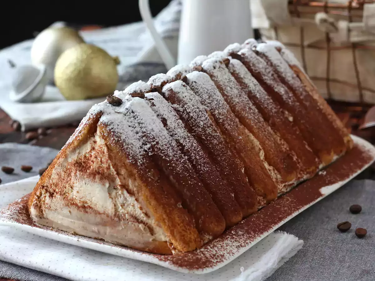 Log berbentuk tiramisu tanpa cetakan untuk pecinta kopi - foto 9