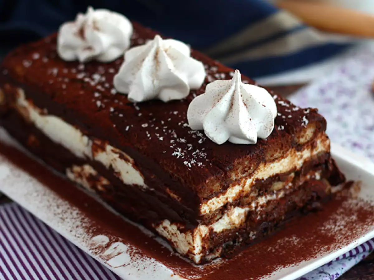 Log tiramisu (petunjuk langkah demi langkah) - foto 4