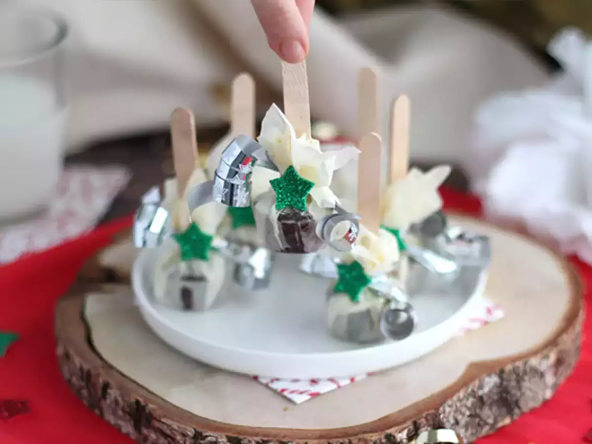 Lolipop cokelat panas: cokelat hitam + Carambar - foto 2