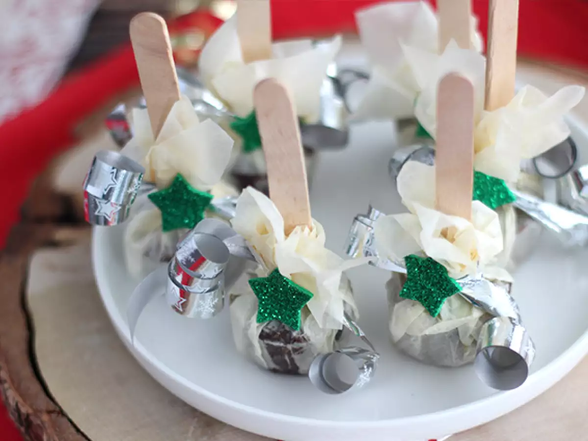 Lolipop cokelat panas: cokelat hitam + Carambar - foto 4