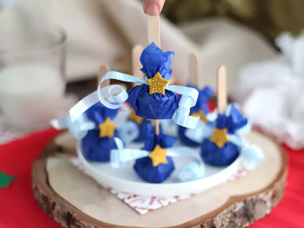 Lolipop cokelat panas: cokelat putih + spekulan - foto 4