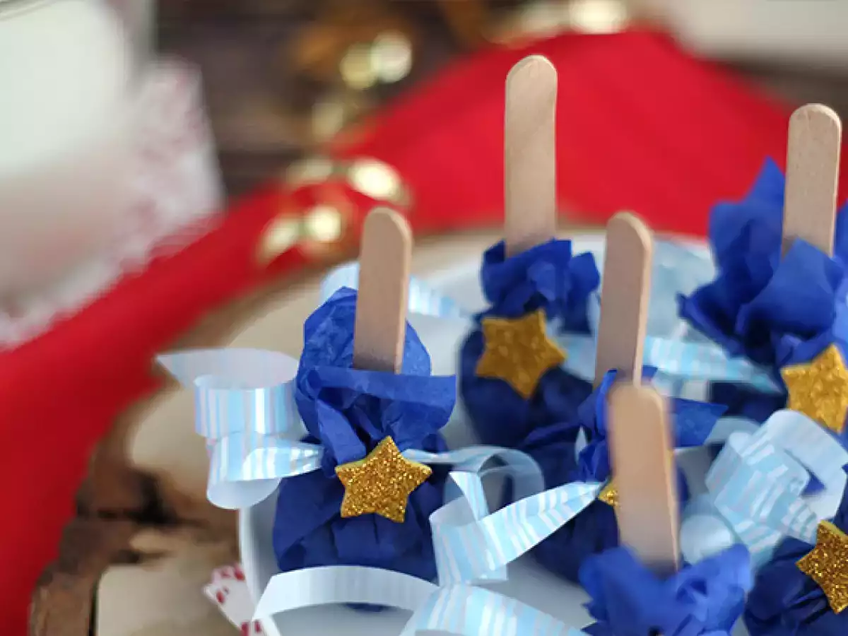 Lolipop cokelat panas: cokelat putih + spekulan - foto 5