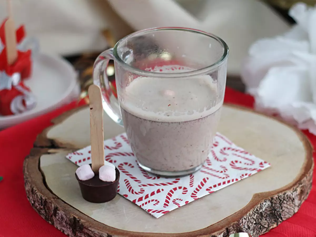 Lolipop Cokelat untuk Cokelat Panas: Cokelat Hitam dan Marshmallow - foto 3