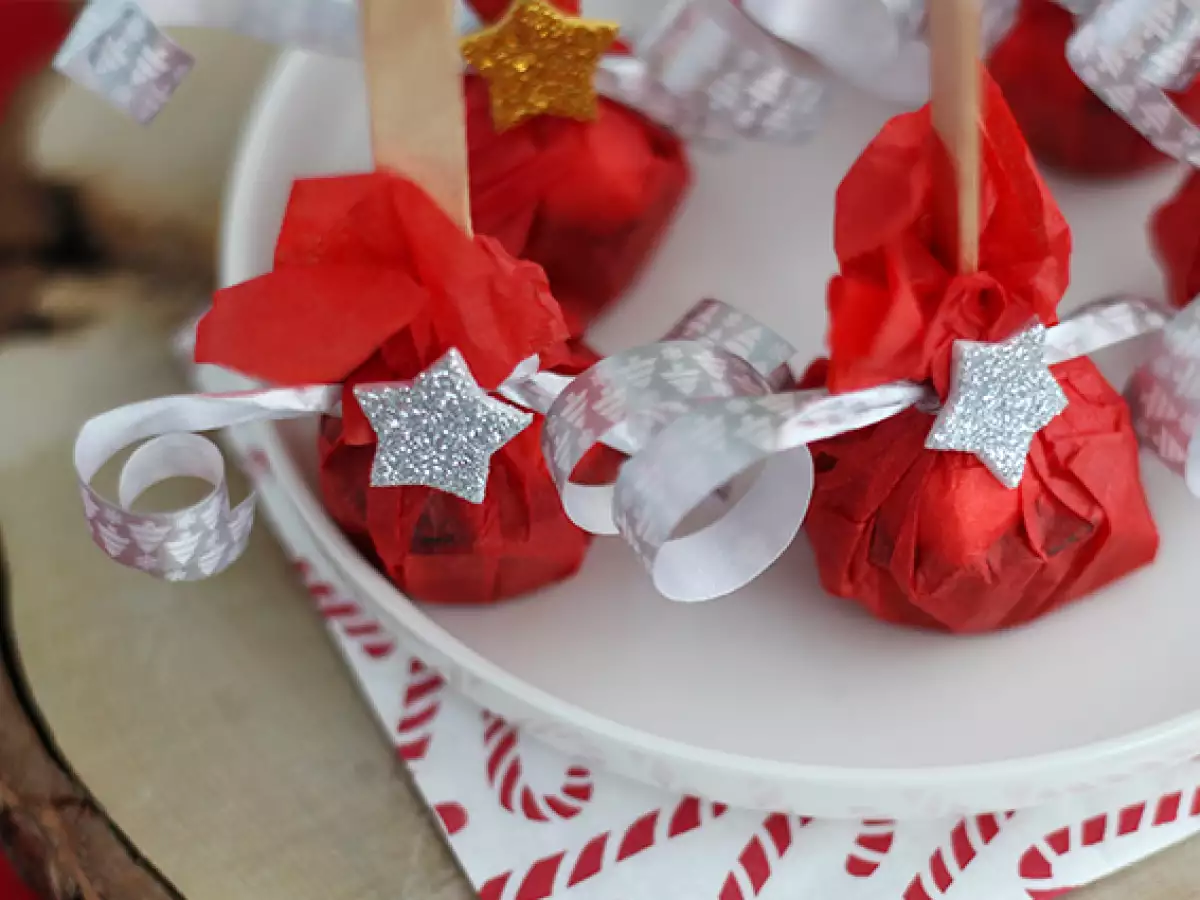 Lolipop Cokelat untuk Cokelat Panas: Cokelat Hitam dan Marshmallow - foto 4