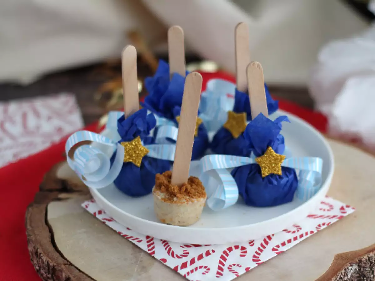 Lolipop Cokelat untuk Cokelat Panas: Cokelat Putih dan Spekuk - foto 3