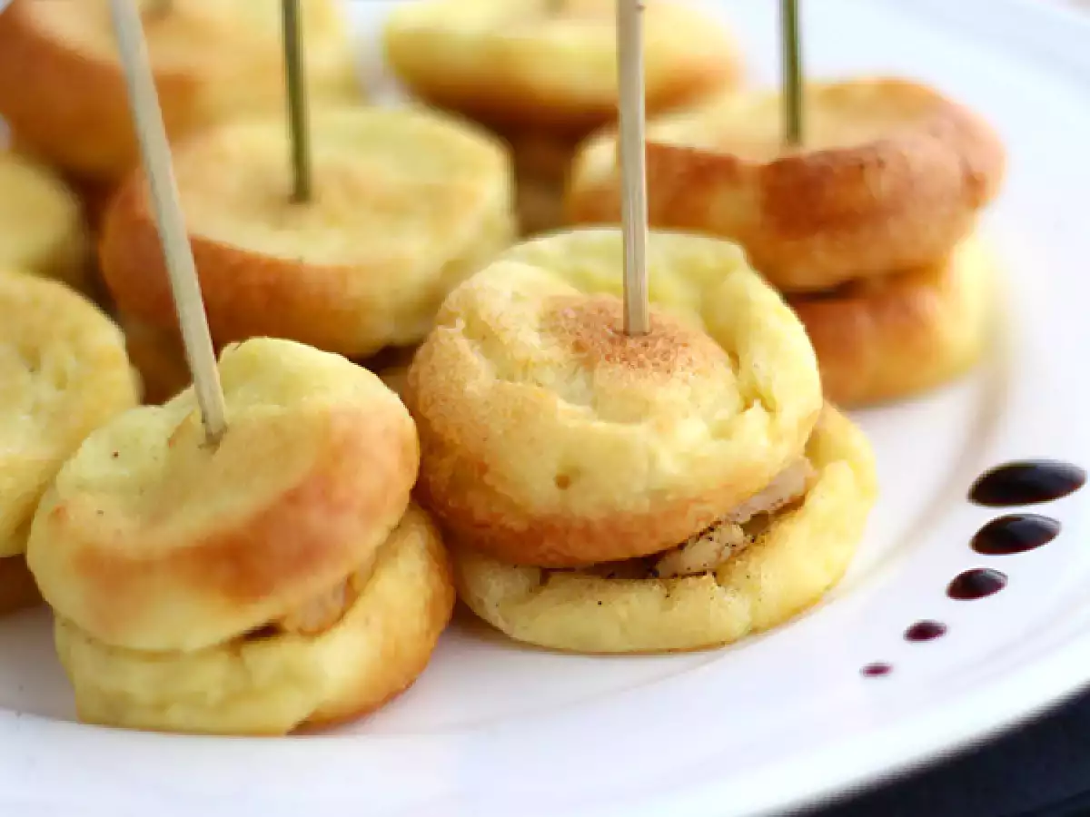 Makaroni foie gras dengan quenelles - foto 2