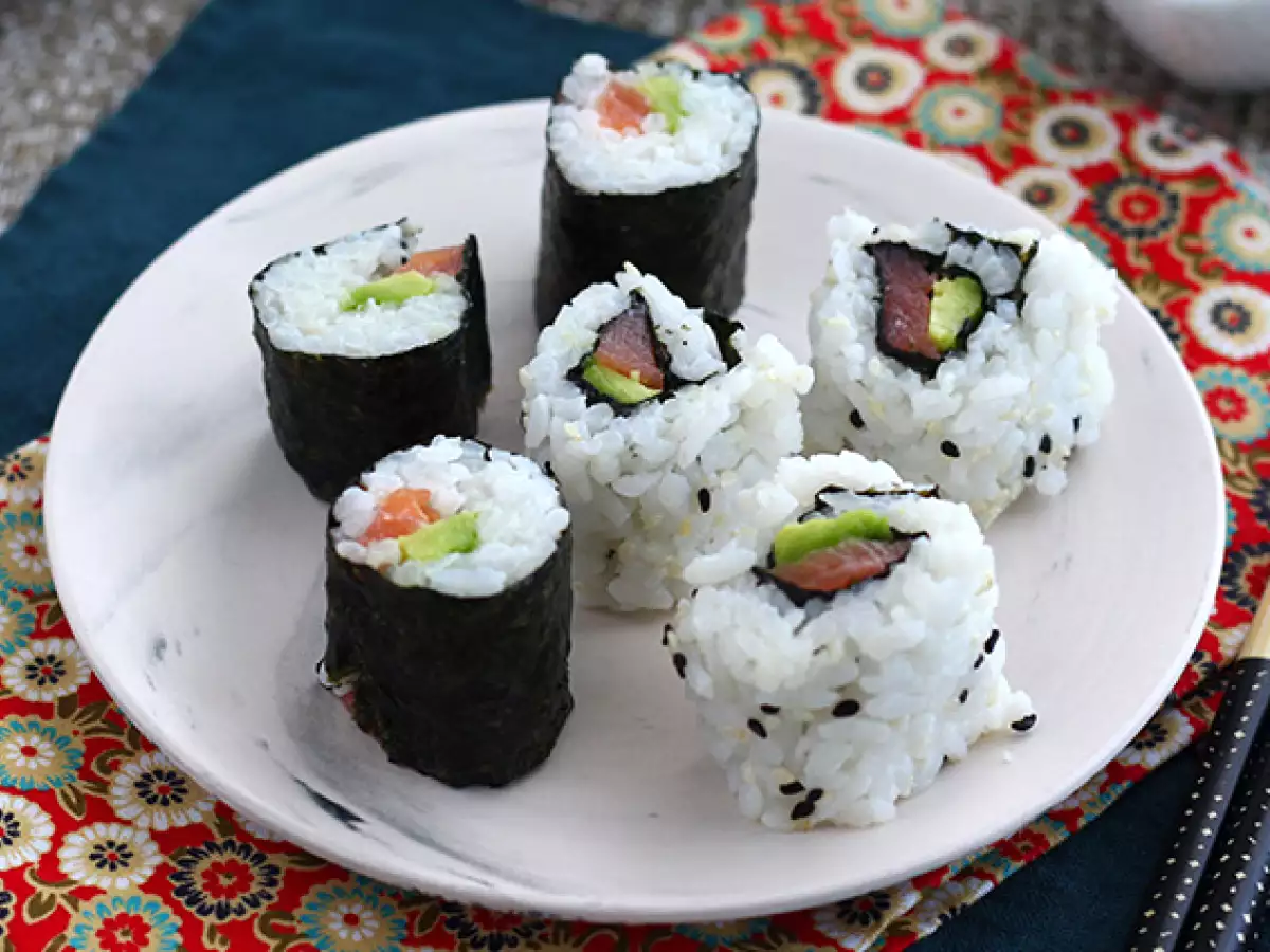 Makis dengan salmon asap dan alpukat - foto 4