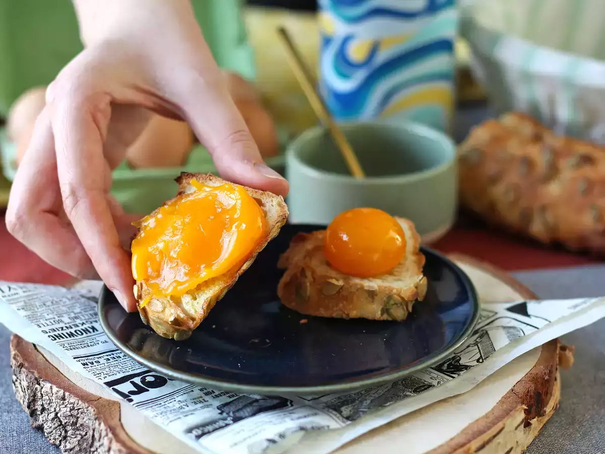 Manisan kuning telur dengan olesan Air Fryer - foto 3