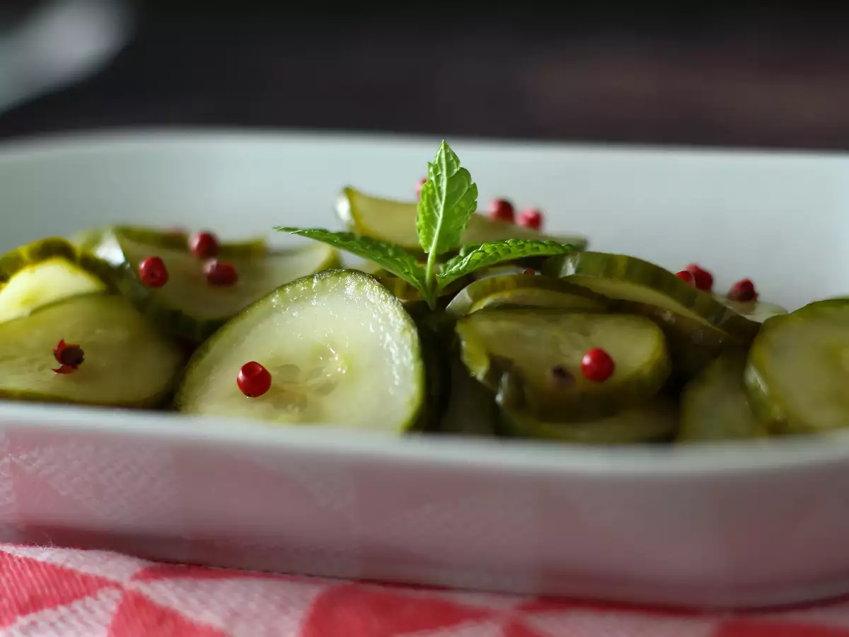 Mentimun asam manis: lauk yang cepat dan lezat untuk musim panas! - foto 2
